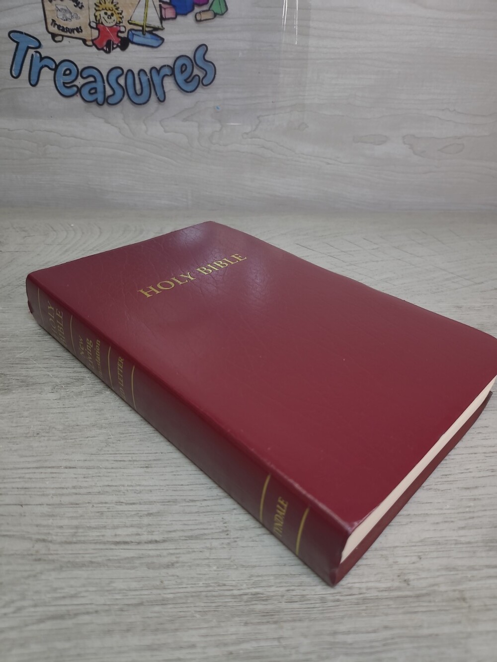 Holy Bible Gift & Award New Living Translation Red Letter Tyndale 1997 Burgundy